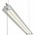 Global Industrial 48in LED Aluminum Shop Light, 35W, 4000K, 3850 Lumens, 48in Adj Height, 6ftCord 501694